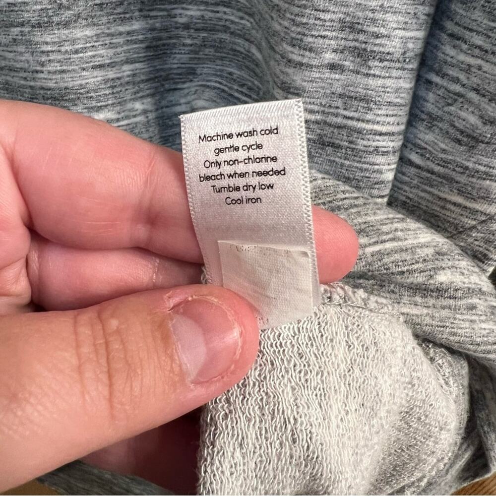 Athleta Heathered Gray Lyocell & Modal Blend Crewneck Sweatshirt Size Small - Picture 4 of 7